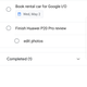 This screen is really all there is in Tasks.